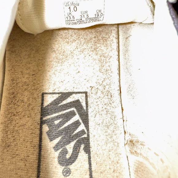 Vans Ward Girls' Platform Shoes Size 1 Pink Light Blue‎ Lavender L - Picture 6 of 7